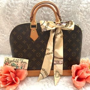 AUTH. Louis Vuitton Monogram Alma PM